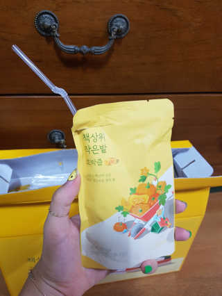 랩노쉬 책상위 작은밭 호박즙 — 5점을 준 리뷰어가 2017년 7월 올린 사용 사진