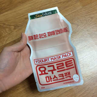 스킨스보니 요거트 마스크팩 — 3.83점을 준 리뷰어가 2017년 7월 올린 사용 사진