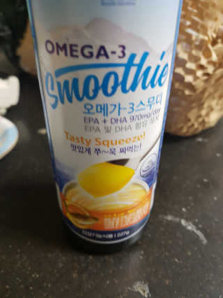 오메가-3스무디 [오메가스무디] 짜먹는 오메가3 DHA 임산부 어린이 — 5점을 준 리뷰어가 2019년 3월 올린 사용 사진