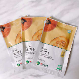 [하이헬스] 달지 않아 딱 좋은 유기농 호박즙  30포 — 5점을 준 리뷰어가 2020년 3월 올린 사용 사진