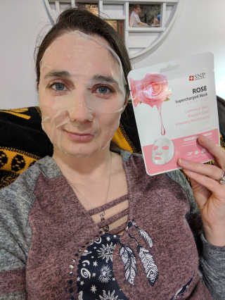 SNP Supercharged Mask_Rose Centifoli Flower — 3.5점을 준 리뷰어가 2019년 2월 올린 사용 사진