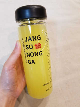 장수농가 리얼깔라만시 원샷 50ml 10팩+보틀 — 5점을 준 리뷰어가 2019년 5월 올린 사용 사진