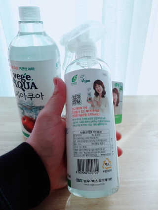 베지아쿠아 475ml + 리필 1000ml 1Set — 5점을 준 리뷰어가 2019년 11월 올린 사용 사진