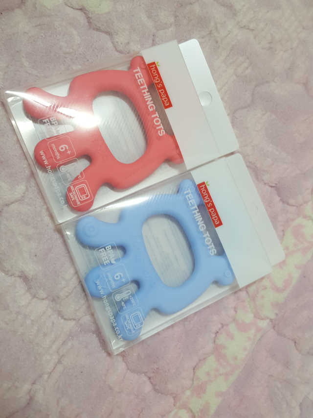 국민치발기 홍스파파 실리콘 오징어치발기 2P 리뷰 사진