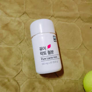 네츄럴굿띵스 퓨어 락토 철분 60일분 — 4.33점을 준 리뷰어가 2018년 1월 올린 사용 사진
