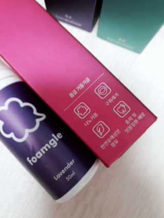 폼글 I foamgle [폼글] 거품가글 50ml 3종 - 민트, 라벤더, 라즈베리 — 5점을 준 리뷰어가 2019년 12월 올린 사용 사진
