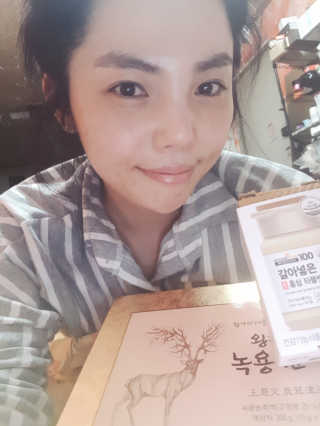 메이준뉴트리 갈아넣은 6년근 홍삼 타블렛 — 4.33점을 준 리뷰어가 2018년 5월 올린 사용 사진