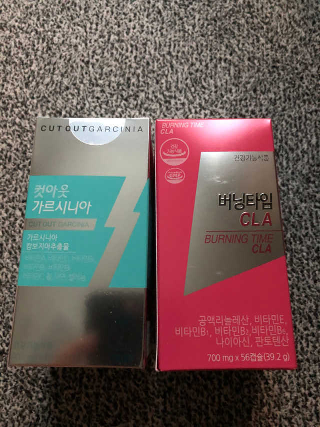 컷아웃 가르시니아+버닝타임 CLA 리뷰 사진