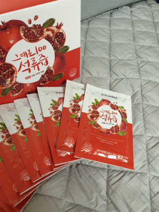 프롬바이오 오직 석류만 [그대로100 석류즙] 하루 1포로 건강하게 — 5점을 준 리뷰어가 2019년 9월 올린 사용 사진