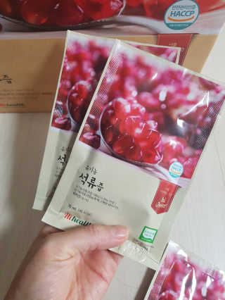 [하이헬스] 정말 진하고 맛있는 유기농 석류즙 30포 — 5점을 준 리뷰어가 2019년 11월 올린 사용 사진