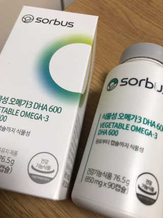 소버스 식물성 오메가3 DHA 600 — 5점을 준 리뷰어가 2020년 1월 올린 사용 사진