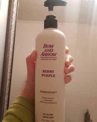 보우앤애로우 아로마 올인원 리퀴드 솝 - 베리 퍼플 500ml — 4점을 준 리뷰어가 2020년 1월 올린 사용 사진