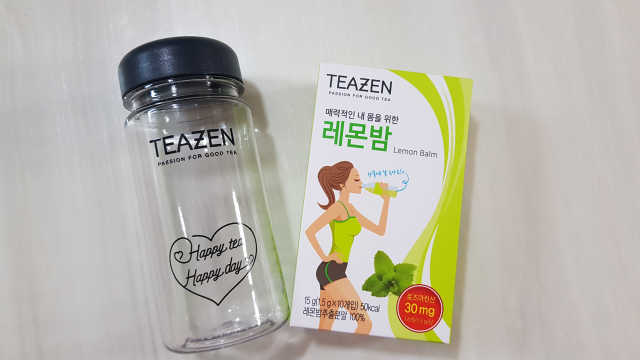 티젠 레몬밤 + 마이보틀 리뷰 사진