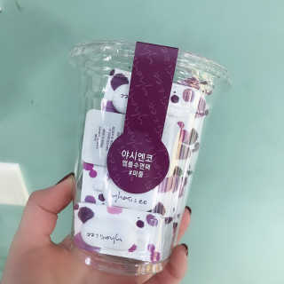 야시엔코 앰플수면팩 퍼플 — 5점을 준 리뷰어가 2019년 2월 올린 사용 사진