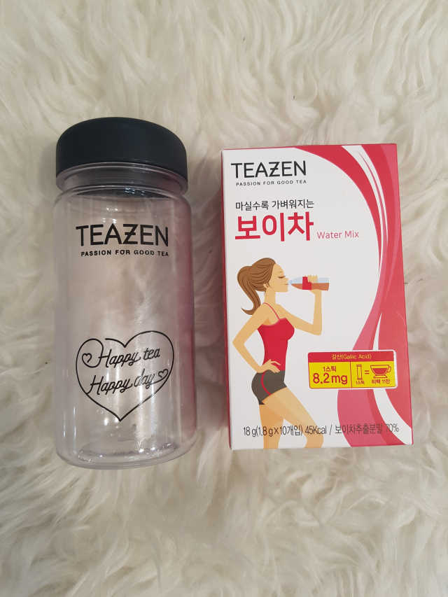 티젠 보이차 + 마이보틀 세트 리뷰 사진