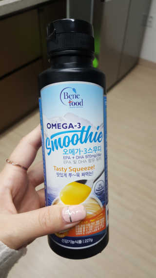 오메가-3스무디 [오메가스무디] 짜먹는 오메가3 DHA 임산부 어린이 — 5점을 준 리뷰어가 2018년 11월 올린 사용 사진