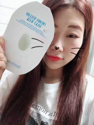 23years old 코쿤 윌로우 실키 마스크 — 5점을 준 리뷰어가 2018년 5월 올린 사용 사진