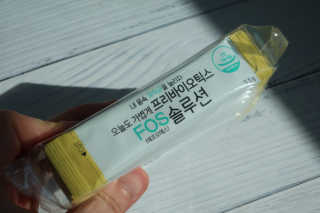 힐링팩토리 오늘도 가볍게 프리바이오틱스 FOS 솔루션 — 5점을 준 리뷰어가 2020년 2월 올린 사용 사진