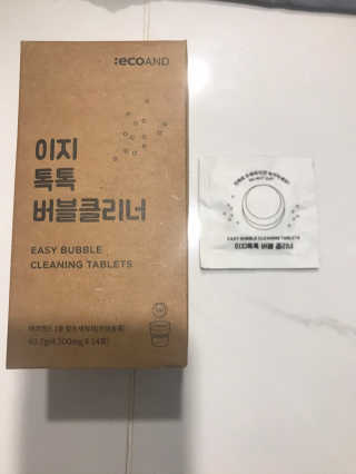 [에코앤드]이지톡톡 버블클리너 1종세척제 — 4점을 준 리뷰어가 2019년 10월 올린 사용 사진