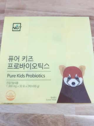 네츄럴굿띵스 퓨어 키즈 프로바이오틱스 60포 — 4점을 준 리뷰어가 2019년 5월 올린 사용 사진
