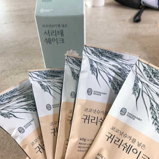 [착한습관]건강한 한끼, 귀리 쉐이크와 서리태 쉐이크 — 4점을 준 리뷰어가 2019년 8월 올린 사용 사진