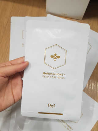 오지아이 마누카 허니 딥 케어 마스크 25ml X 10pcs — 4점을 준 리뷰어가 2020년 1월 올린 사용 사진