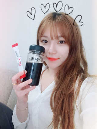 티젠 보이차 + 마이보틀 세트 — 4.67점을 준 리뷰어가 2018년 6월 올린 사용 사진