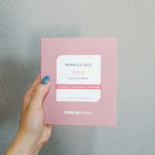 땡큐파머 미라클 에이지 리페어 코튼마스크 — 5점을 준 리뷰어가 2019년 7월 올린 사용 사진