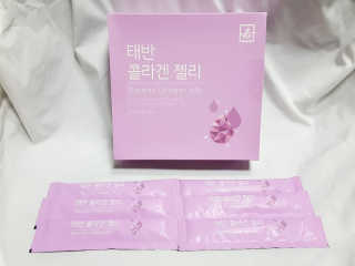 네츄럴굿띵스 태반 콜라겐 젤리 15포 — 5점을 준 리뷰어가 2018년 9월 올린 사용 사진