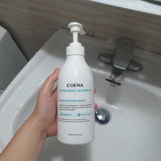 코에나샴푸 500ml — 5점을 준 리뷰어가 2019년 7월 올린 사용 사진