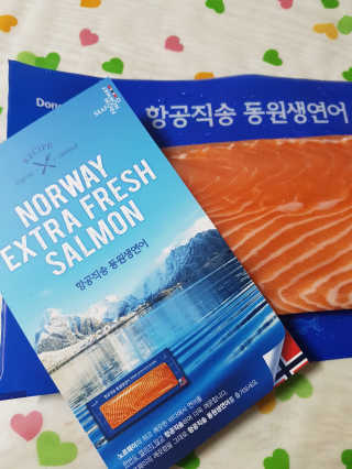 동원산업 항공직송 동원생연어 — 4점을 준 리뷰어가 2019년 7월 올린 사용 사진