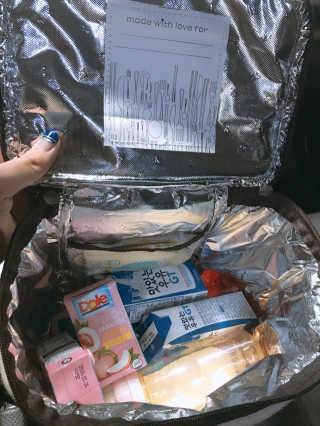 보냉가방도 패션이다.젤싼 친환경 린넨 보냉가방 — 4점을 준 리뷰어가 2018년 7월 올린 사용 사진