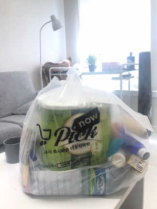 [강남,강서지역 한정]온라인편의점 나우픽 2만원 쿠폰 — 5점을 준 리뷰어가 2019년 4월 올린 사용 사진