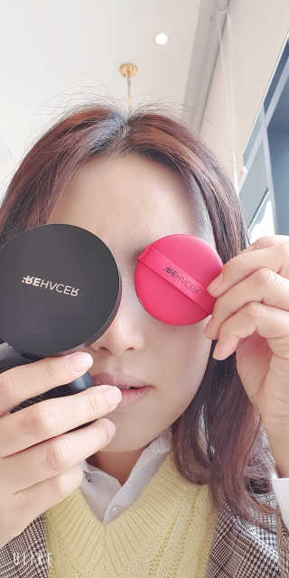 리하셀 아우라 쿠션 팩트 21호,23호 SPF50+ PA++++ — 5점을 준 리뷰어가 2019년 10월 올린 사용 사진