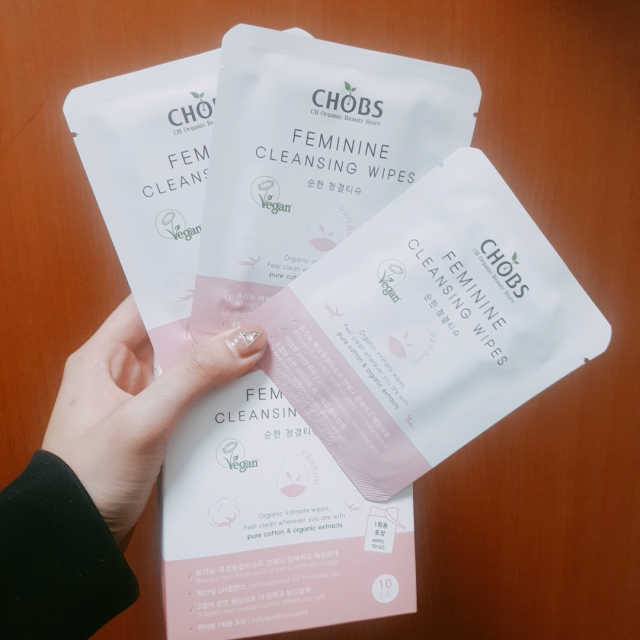 찹스 유기농 순한청결티슈 리뷰 사진