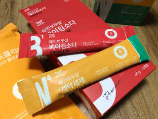 레인보우샵 올인원세탁세제,베이킹소다 스틱포6개입+세탁조클리너 — 4점을 준 리뷰어가 2018년 3월 올린 사용 사진