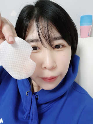 미플레이 진짜 클렌징 워터 패드 — 5점을 준 리뷰어가 2018년 11월 올린 사용 사진