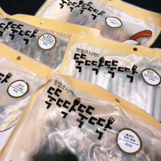[펫토리아] 뚝딱뚝딱 400g 강아지 간식 베스트5종 — 5점을 준 리뷰어가 2019년 1월 올린 사용 사진