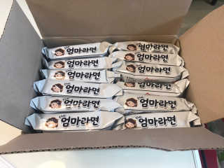 라면 그대로가 제일 맛있는 더엄마라면 — 3점을 준 리뷰어가 2019년 7월 올린 사용 사진