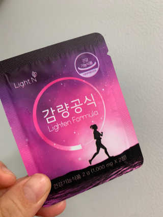 [감량공식] 다이어트 건강기능식품 — 5점을 준 리뷰어가 2019년 12월 올린 사용 사진