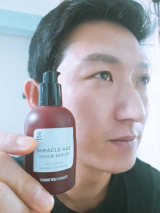땡큐파머 미라클 에이지 리페어 세럼 — 5점을 준 리뷰어가 2019년 12월 올린 사용 사진