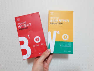 레인보우샵 올인원세탁세제,베이킹소다 스틱포6개입+세탁조클리너 — 5점을 준 리뷰어가 2018년 4월 올린 사용 사진