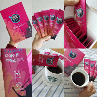 프리미엄 다이어트커피,  쓰리케어 다이어트프레소 — 3.5점을 준 리뷰어가 2019년 2월 올린 사용 사진