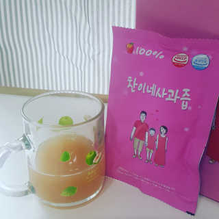 찬이네과수원 찬이네_사과즙 1BOX 50개입 — 5점을 준 리뷰어가 2018년 3월 올린 사용 사진