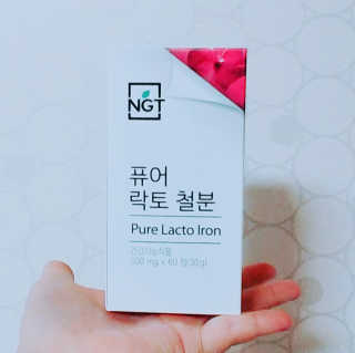 네츄럴굿띵스 퓨어 락토 철분 60일분 — 5점을 준 리뷰어가 2018년 1월 올린 사용 사진