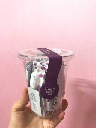 야시엔코 앰플수면팩 퍼플 — 3.5점을 준 리뷰어가 2018년 7월 올린 사용 사진