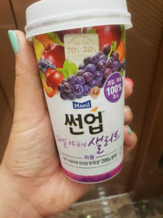 과일야채샐러드 썬업 과일야채 샐러드 3종 — 5점을 준 리뷰어가 2018년 8월 올린 사용 사진