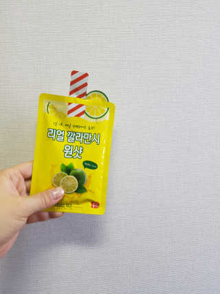 장수농가 리얼깔라만시 원샷 50ml 10팩+보틀 — 5점을 준 리뷰어가 2019년 5월 올린 사용 사진