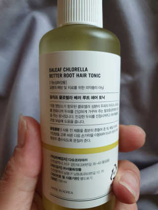 달리프 클로렐라 베러 루트 헤어토닉 100ml — 5점을 준 리뷰어가 2019년 8월 올린 사용 사진