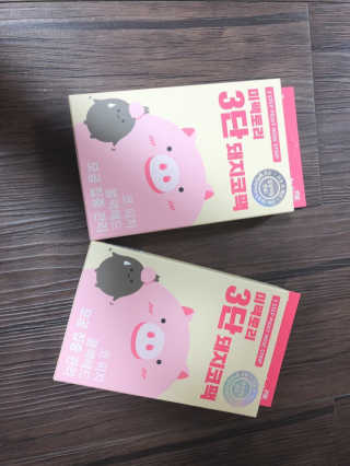 미팩토리 3단 돼지코팩 3매입 X 2EA — 4.5점을 준 리뷰어가 2019년 5월 올린 사용 사진